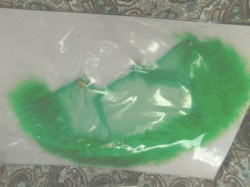 1970s BARBIE CLONE DOLL SHEER GREEN CAPE, FURRY GREEN HEM, BUTTON
